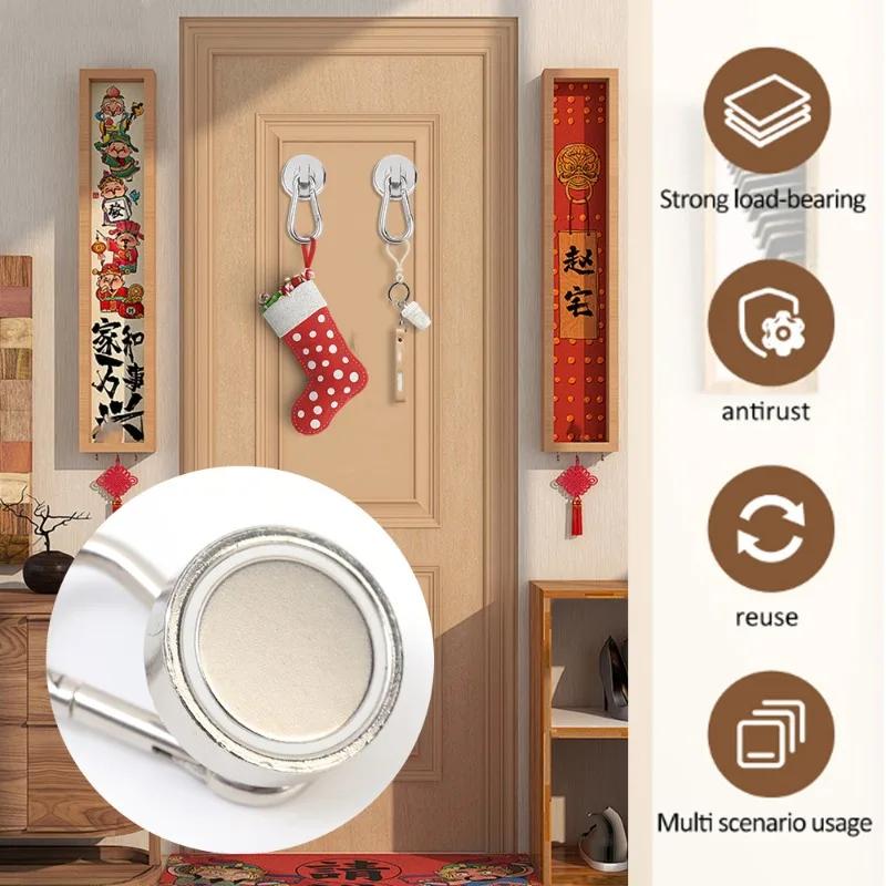 1/5 шт. магнитные крючки-карабины, сильный неодимовый магнит с поворотным карабином, сверхпрочный неодимовый магнитный крючок для подвешивания