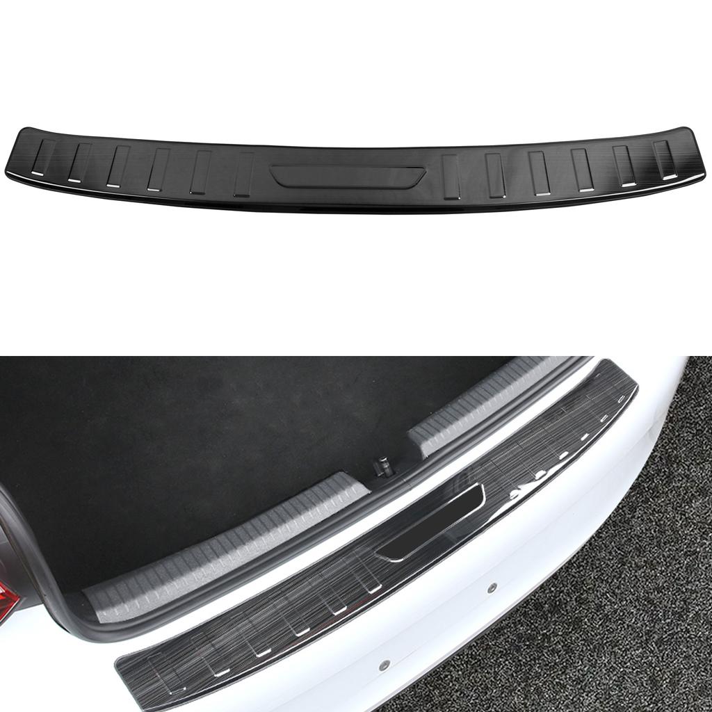 Подходит для VW Volkswagen ID3 - Автоаксессуары Нержавеющая сталь Наружная Задняя Защитная Накладка на Порог Багажника 1 шт.