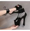 20Cm Heel 10Cm Platform Women Sexy Platform Sandals Stripper Heels Platform Sandals Women