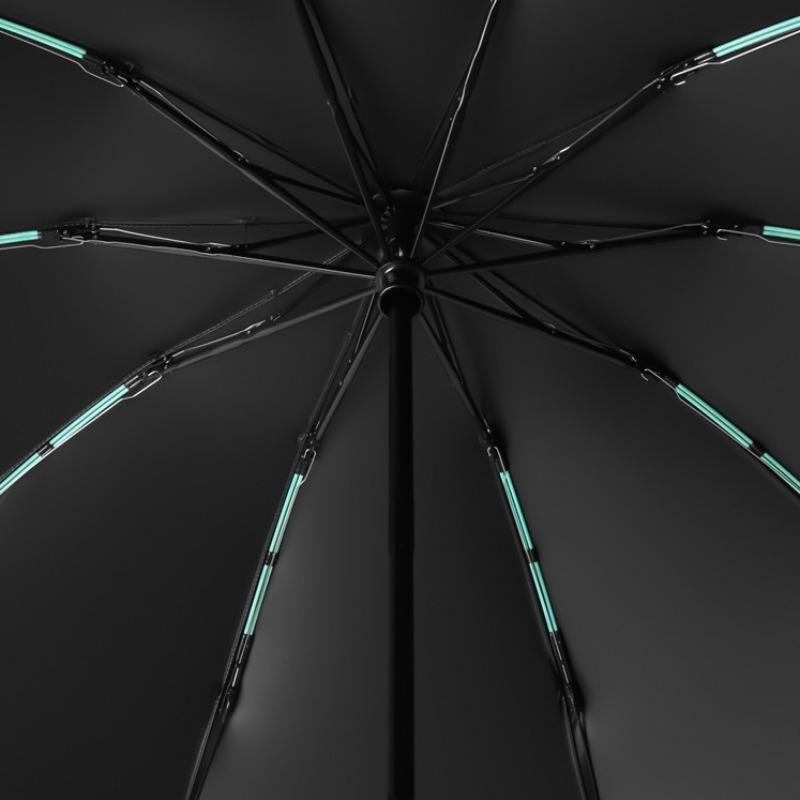 10K двойной костяной реверсивный полностью автоматический зонт для мужчин и женщин, большой ветрозащитный зонт со светоотражающей полосой, солнечный и дождливый зонт