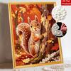 Pearl painting kit autumn squirrel animal DIY home decoration painting
