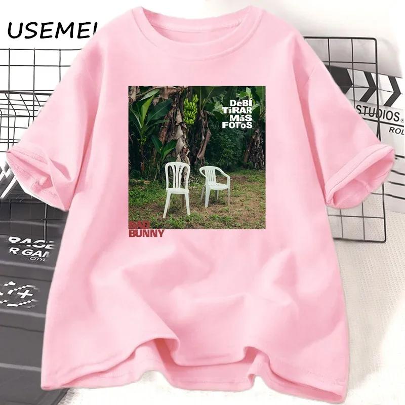 Bad Bunny Debi Tirar Mas Fotos Album Tshirt Cotton Short Sleeve O Neck Tshirt Unisex Streetwear Bad Bunny Merch Tees Clothes
