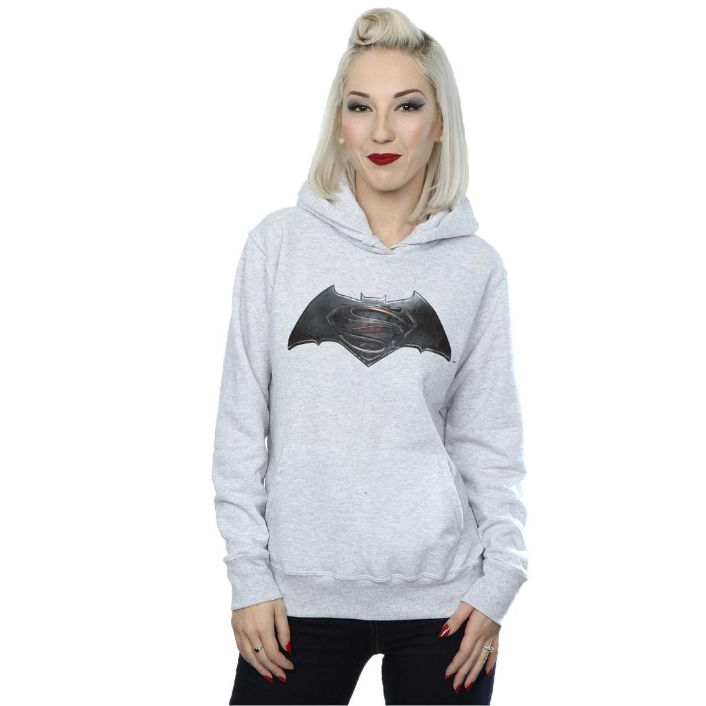 DC Comics Mens Batman v Superman Logo Hoodie