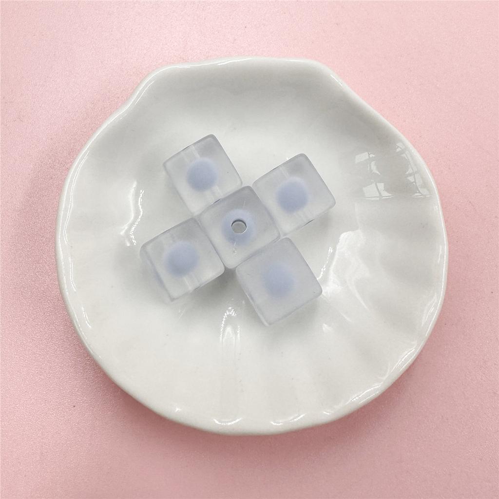 Ожерелье DIY цепочка для мобильного телефона 5 шт. модные 12 мм матовые квадратные бусины акриловый браслет ювелирный материал