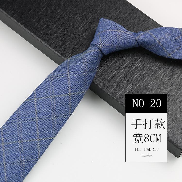 Клетчатый галстук мужской, британский стиль, деловой кэжуал, рубашка для костюма, высококлассный полосатый трендовый галстук женский ручной работы