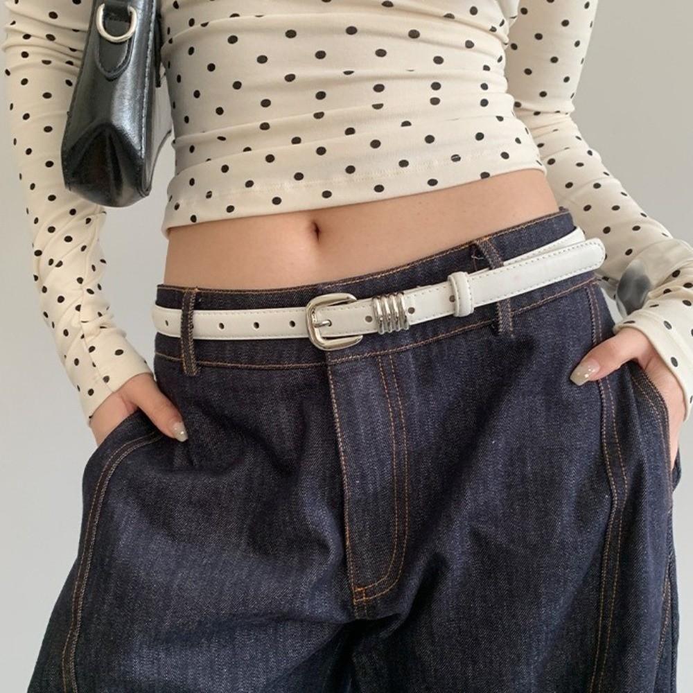 Y2k Women's Belt Thin Dress Jeans Belt Fashion Waist Belt Spicy Girls