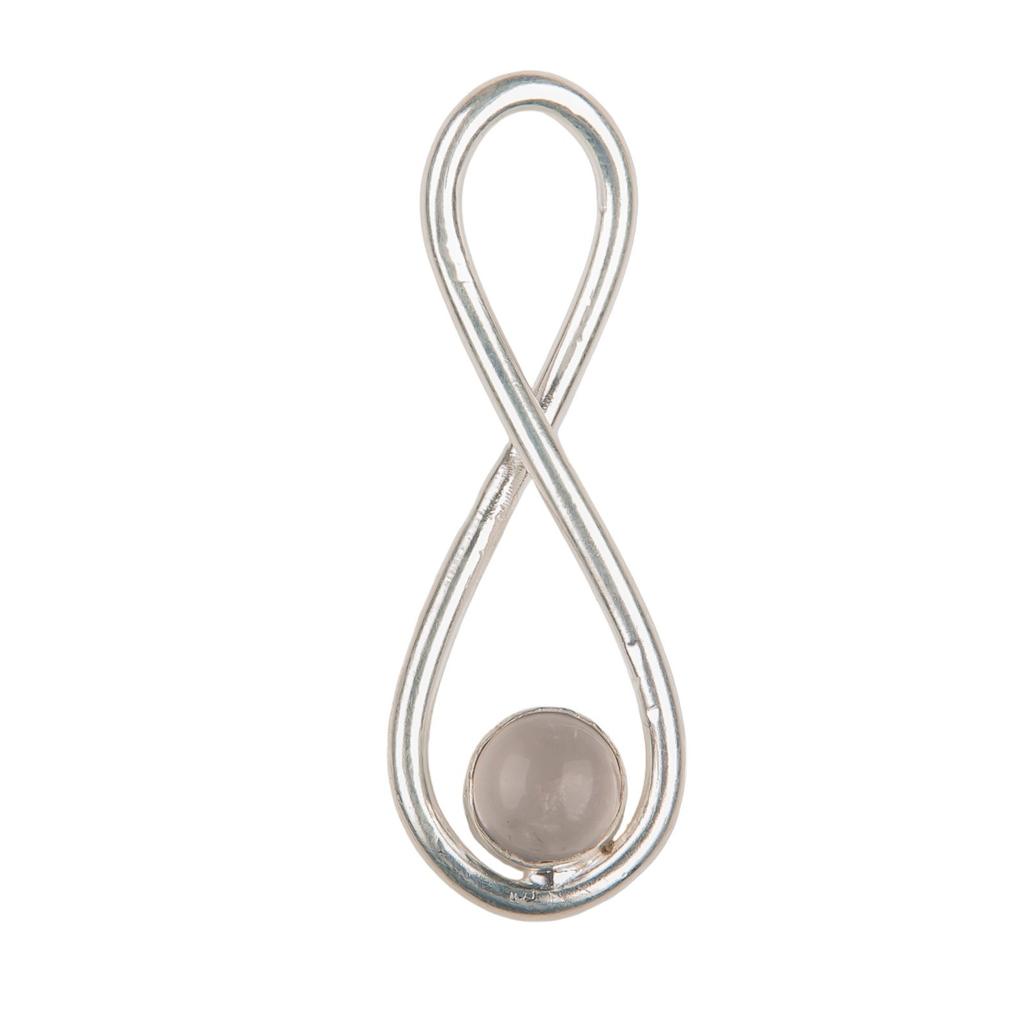 Rose Quartz Gemstone 925 Sterling Silver Jewelry Handmade Pendant 1.66" For Gift PP-20-26