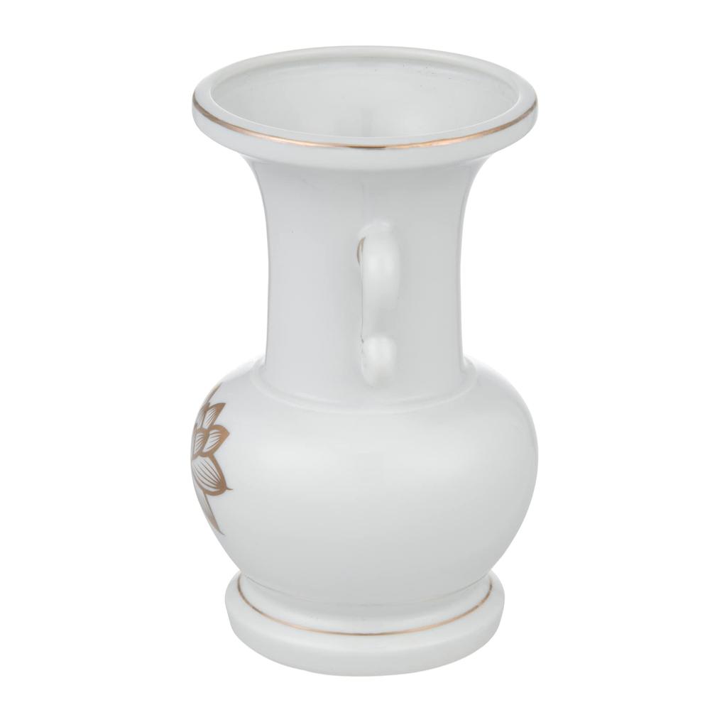 Tomatsu Shoten Buddhist Altar Accessories, Shinto Altar Accessories, White Gold Lotus 6.0 Jade Buddhist Flowers AM-TM573