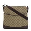 Used Shoulder Bag 145857 GG Canvas/leather Beige Dark Brown