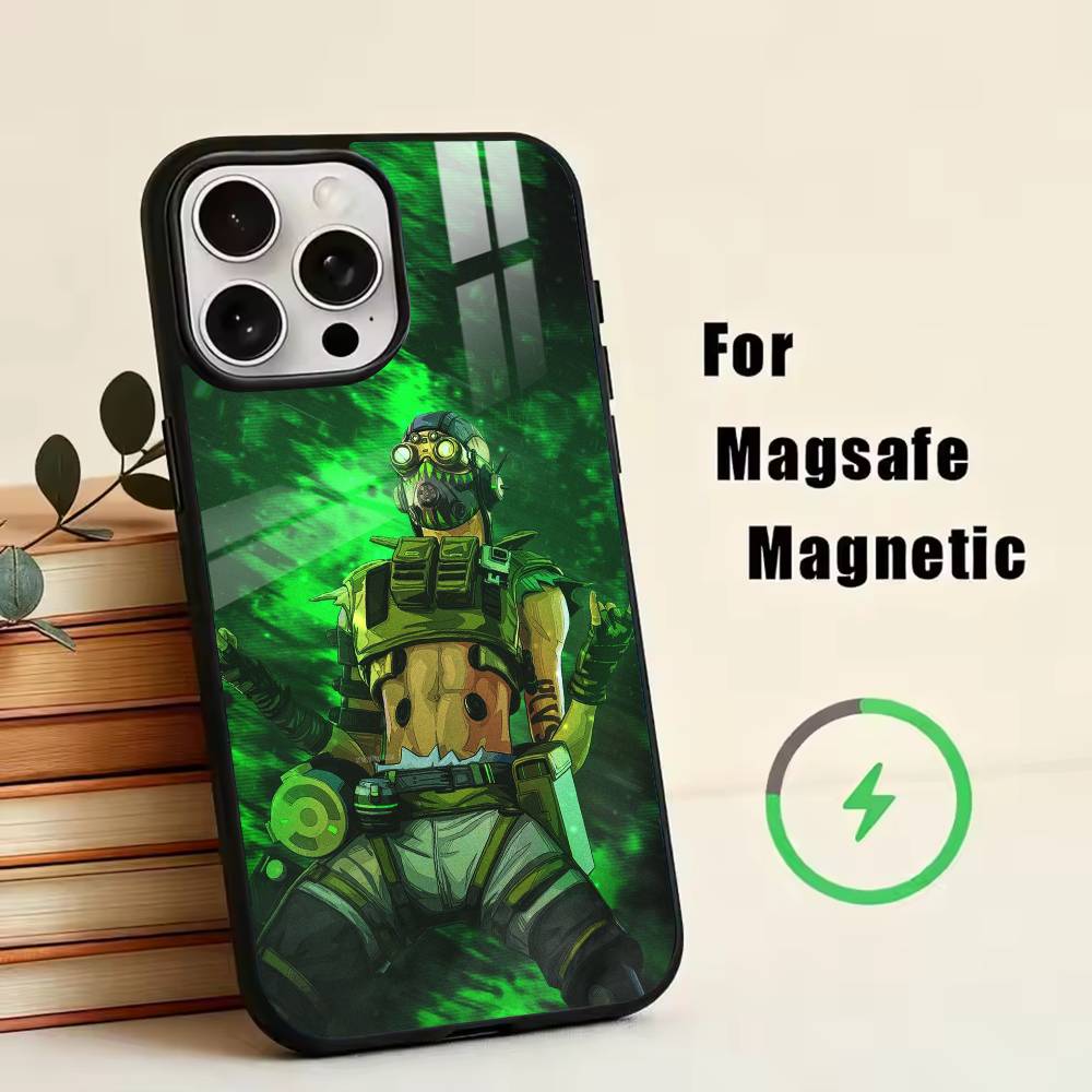 Apex Legends Phone Case For iPhone17,16,15,14,13,12,11 Plus,Pro Magnetic with Magsafe Wireless Charging