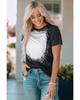 Tie-dyed Round Neck Short Sleeve T-shirt