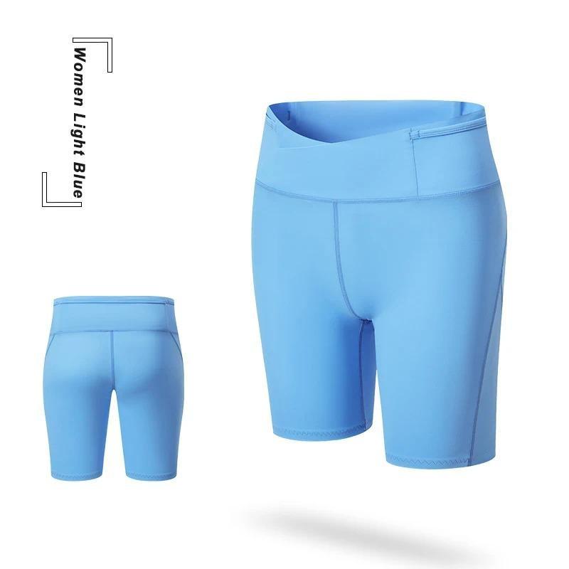 (40-65KG)Women High-elastic Compression Quick Drying Marathon Running Training Shorts With Pockets