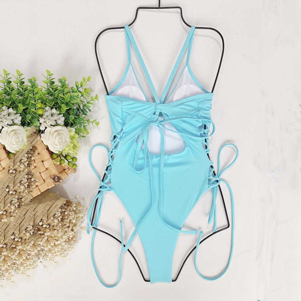 Push Up Women Swimwear One Piece Swimsuit Female Solid Monokini Bandage Swim Suits Sexy Bathing Suit Swimming Beachwear Monokini