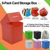 Multi Color Deck Case Hold Up 1000+ Sleeveless Cards Waterproof Durable Trading Card Storage for MTG TCG Cards whith 5 dividers