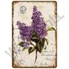 Vintage Flowers For Garden Decorations Retro Metal Sign Home Wall Art Mural Tin Sign Room Decor Plaque Plate Gift Farm Painting