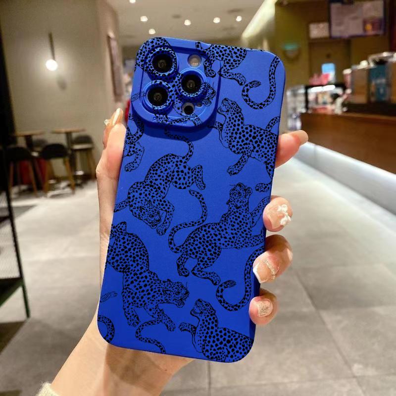 Чехол для телефона с принтом розового леопарда для iPhone 17 16 15 Pro Max 14 13 12 11 XS XR 7 8 Plus 16E Ударопрочный мягкий силиконовый чехол