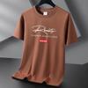 10 Colors Pure Cotton Short Sleeve T-shirt Men's Casual Round Neck Loose Tee Shirt Large Size S-6XL