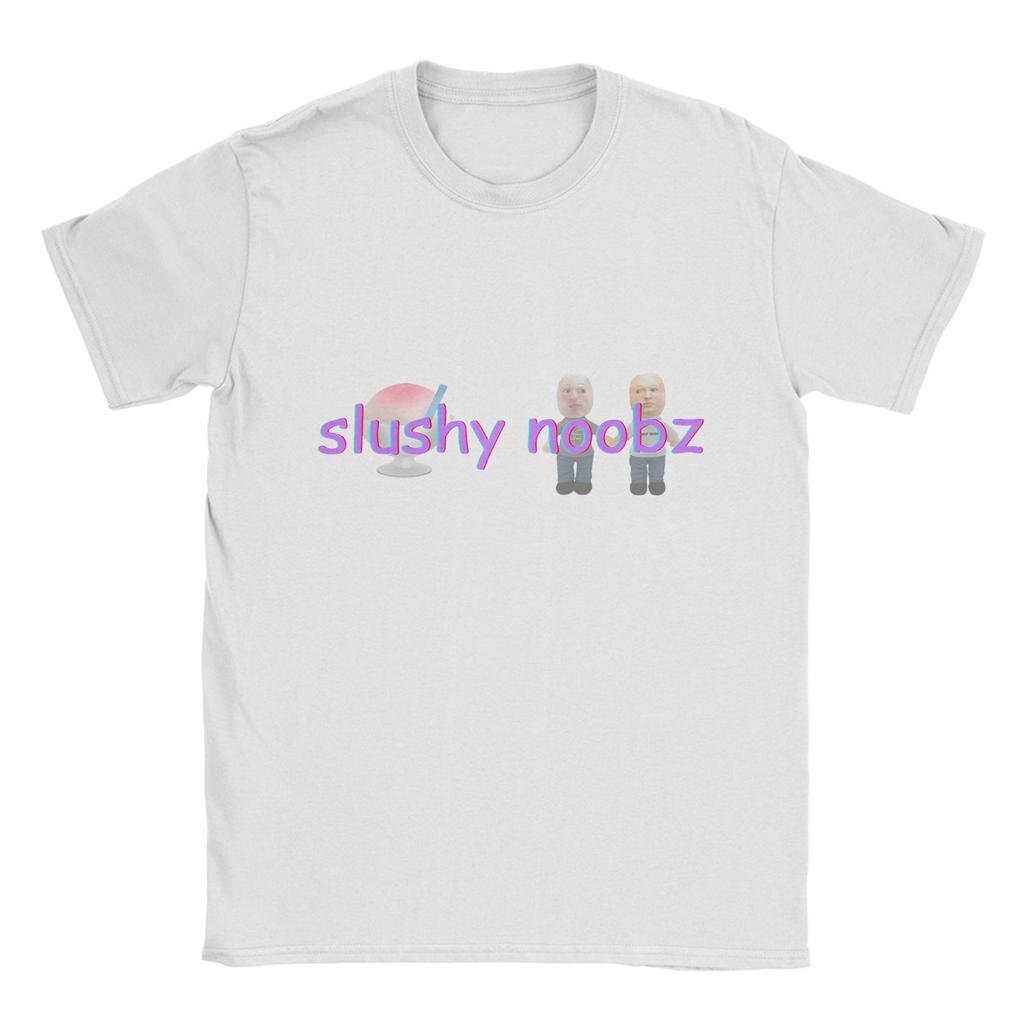 Мерч Slushy Noobz  Мужские футболки  Смешные  Смешные футболки с коротким рукавом и круглым вырезом  100% хлопок с принтом