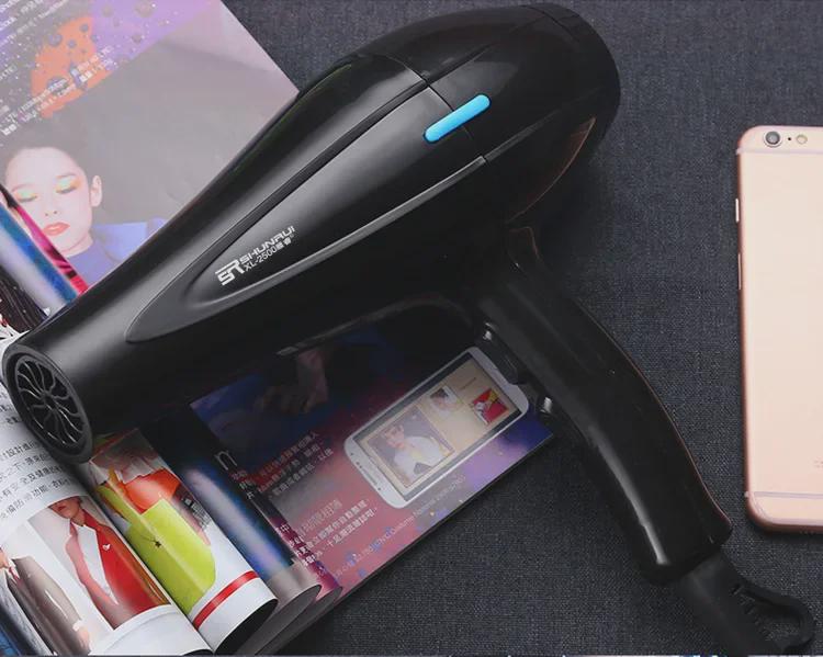 Бесшумный фен высокой мощности Shunrui – 110 В, стандарт США, для использования дома и в общежитии