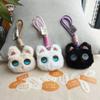 Stuffed Cat Plush Doll Keychain Big Eyes Animal Plush Key Chain Cute Cat Plush Doll  Children