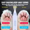 Low Noise Dog Hair Trimmer Rechargeable Small Pet Shaver New Pet Paw Trimmer