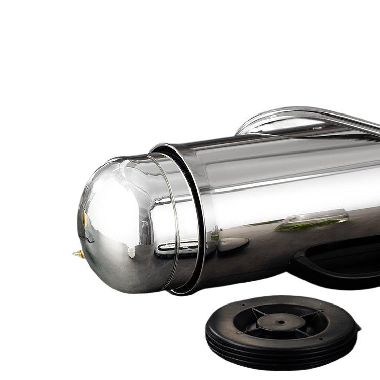 Large Capacity Stainless Steel Insulated Hot Water Bottle with Glass Liner - Old-fashioned Tea Pot for Home, Dorm, or Commercial Use