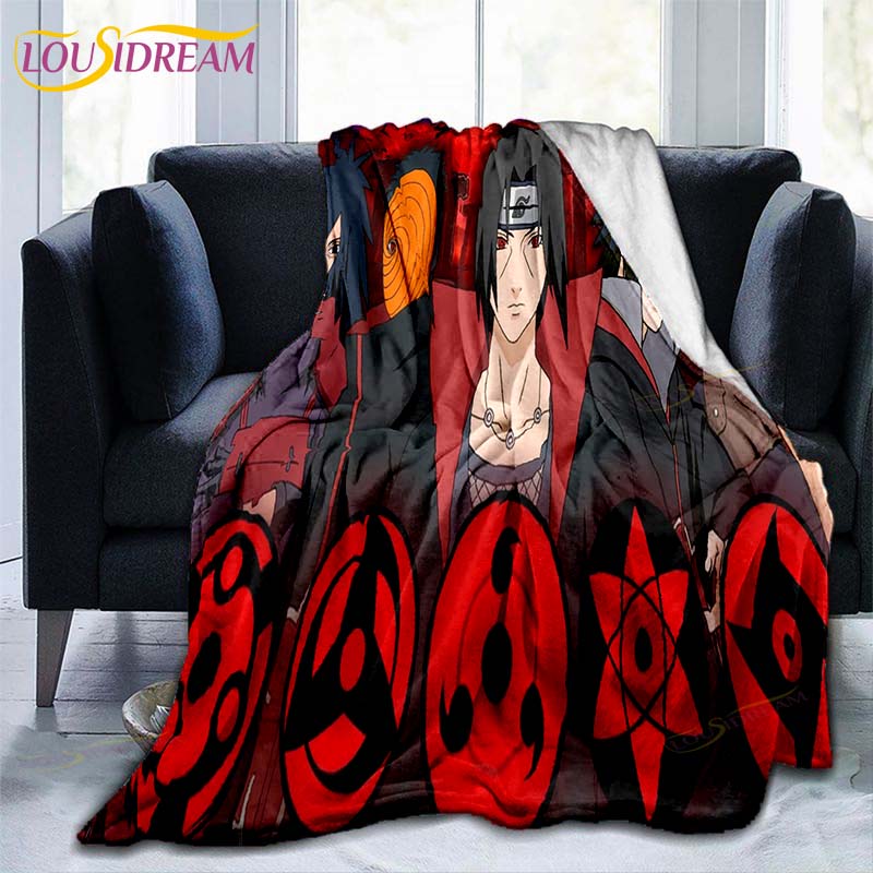 Одеяло с рисунком Наруто, пододеяльник для дивана, дорожное постельное белье, фланелевое одеяло, покрывало