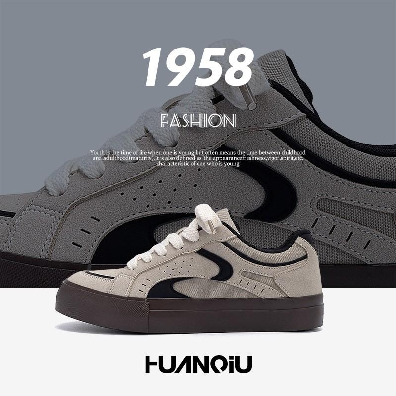 Kids Shoes Mens Casual Low-Top Canvas Sneakers With Thick Sole Breathable PU Upper Round Toe Lace-Up Unisex Gumshoes