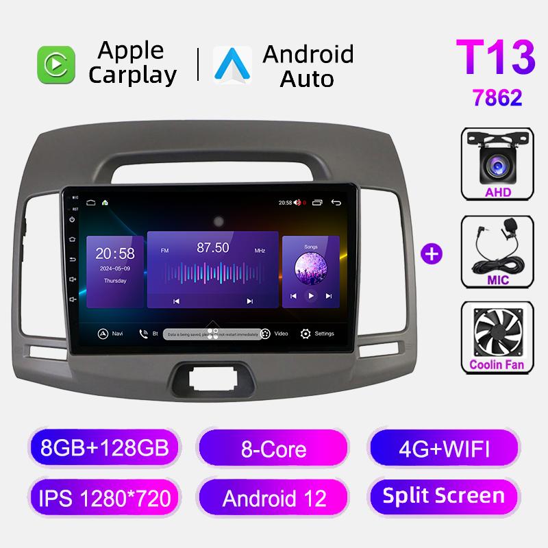 9 Inch Android Navigation GPS For Hyundai Elantra 4 HD 2006-2012 Car Radio Multimedia Video Player Auto Stereo Carplay 4G WIFI