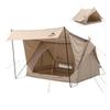 Naturehike Official Shop Lodge Tent Frame Tent Polycotton TC Ventilation Easy Setup Double Layer Family Camping Front Room Mesh Cotton Cloth