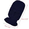 Trifong Knit Balaclava, Navy Blue, 3-Eye Hole, Winter Warmth, Breathable, Lightweight, Full-Head Mask, Windproof, for Airsoft, Motorcycles, Fishing, C
