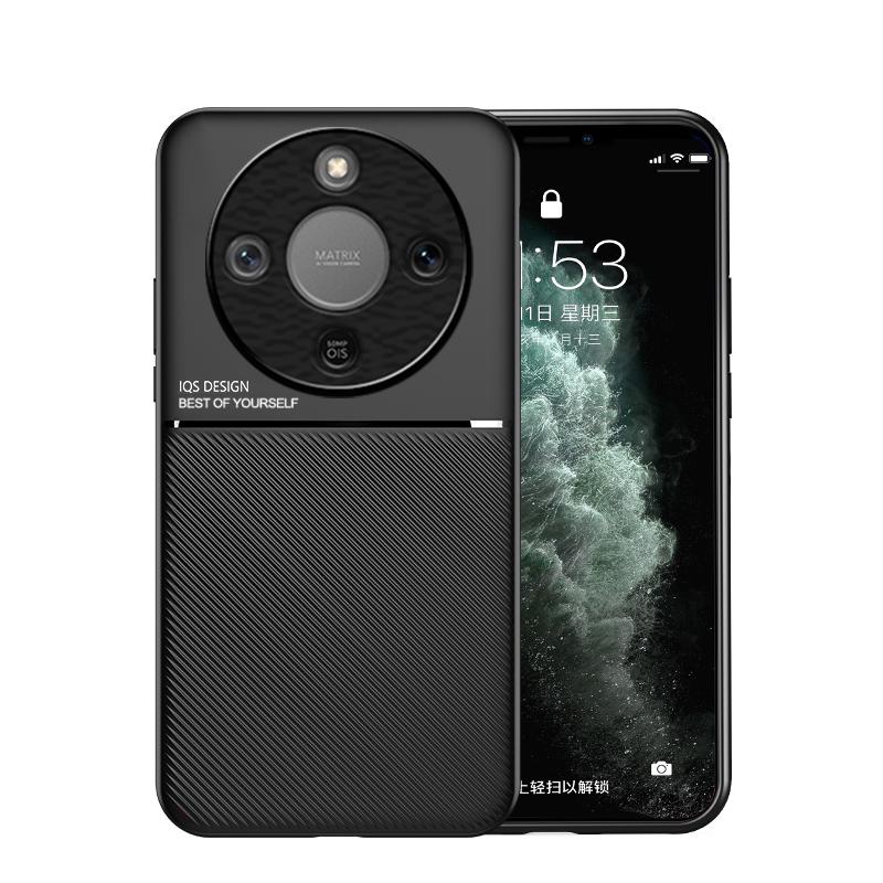 Магнитный чехол-бампер для телефона с текстурой для Honor X9D 5G, мягкий силиконовый, противоударный, защитная задняя крышка для Huawei Honor X70