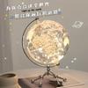 Transparent Globe with Lamp Luminous Ornament Light Luxury Table Lamp Ornament Girlfriend High School Student Graduation Gift