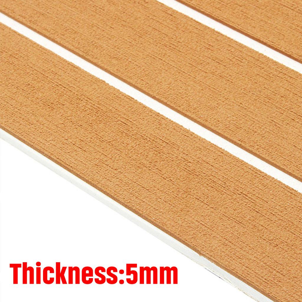 2400x900/600x5mm EVA Foam Faux Teak Boat Decking Sheet Self-Adhesive Marine Flooring Boat Deck Mat Yacht Accessories Gray Brown