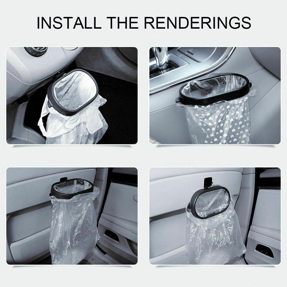Portable Car Trash Can Garbage Waterproof Vehicle Truck Storage Bag Holder Organizer New Bracket