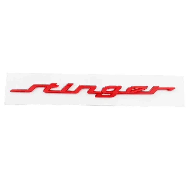 AANA1 19CM ABS for KIA Stinger Logo 2023 2016 2017 2018 2019 2020 2021 2022 Car Rear Trunk Emblem Fender Side Badge Decals Accessories