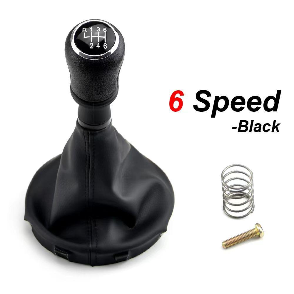 Full Kit Leather Gear Shift Knob Boot Cover for Volkswagen VW Transporter T5 T5.1 T6 MKV 03-2011 5/6 Speed Gaiter Knobs
