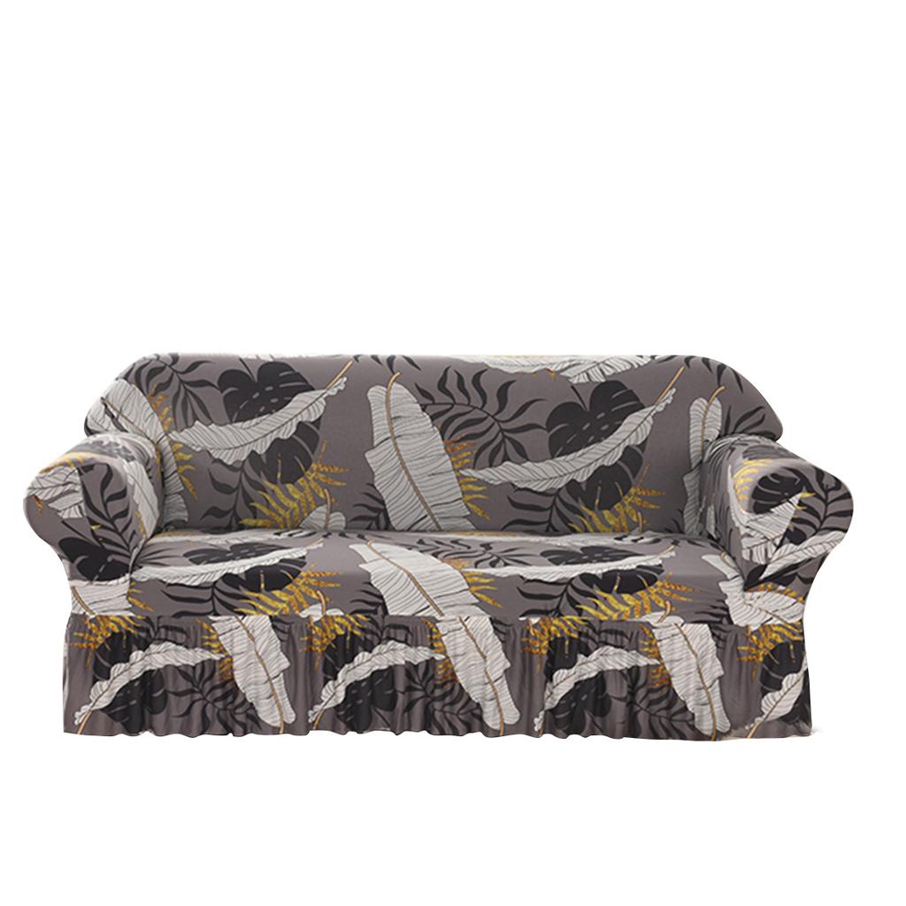 Все включено Эластичный Чехол на диван из молочного шелка с принтом Юбка Кружево Пасторальный стиль Чехол Универсальный на все сезоны