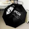 Spezia Fc Crest Design Automatic Folding Umbrella - 8-Rib Travel Umbrella with Auto Open/Close & Portable Gifts for holidays or birthdays