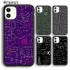 Krajews Brains Geek Science Math Physics Formulas Phone Case For iPhone 14 5 SE 6 7 8 Plus XR XS 11 12 13 Pro Max Galaxy S21 S22