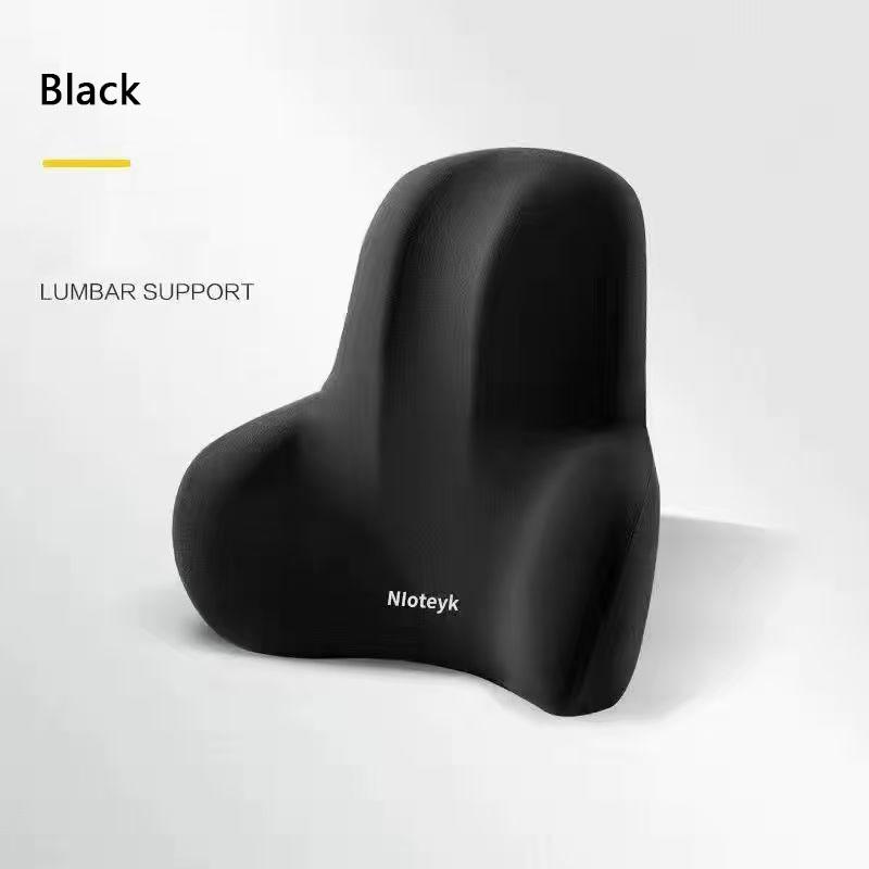 Car Memory Foam Lumbar Support Cushion, Polyester Fabric, Anti-Slip, Washable, Ergonomic Design, Slow Rebound Memory Material