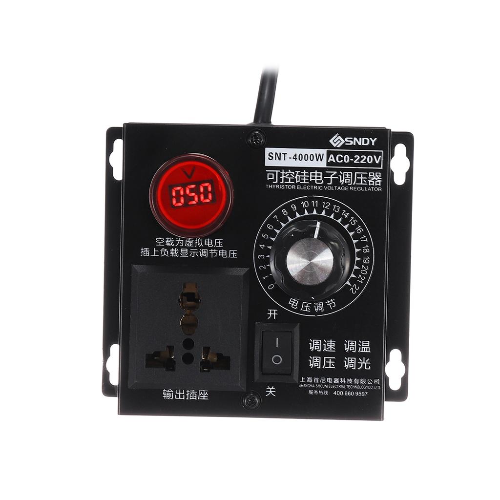 AC 4000W 220V Variable Voltage Regulator Step Down Voltage Converter Transformer Motor Speed Fan Control Controller RA