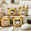 Мультяшные Осенние Животные Милый Чехол на Подушку Подушка Чехол Декор Комната Дом Диван Гостиная Офис Автомобиль Нордическая Простота