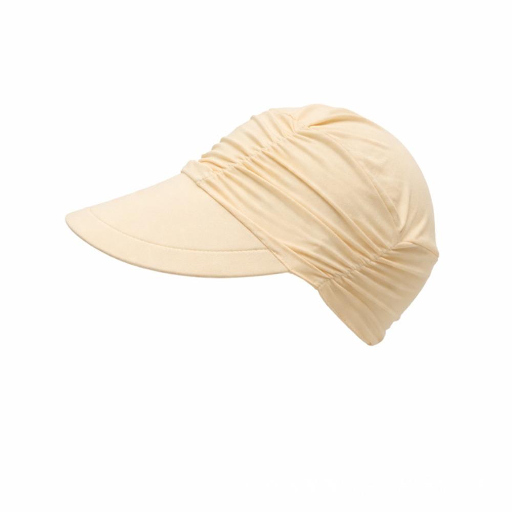 Wide Brim Women Sun Hat UV Protection Elastic Fit Cooling Visor Cap Breathable Pleated Design Summer Baseball Cap Swimming
