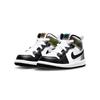 Детские кроссовки Air Jordan 1 Mid SE TD с возможностью изменения цвета, белые, черные DM7804-100