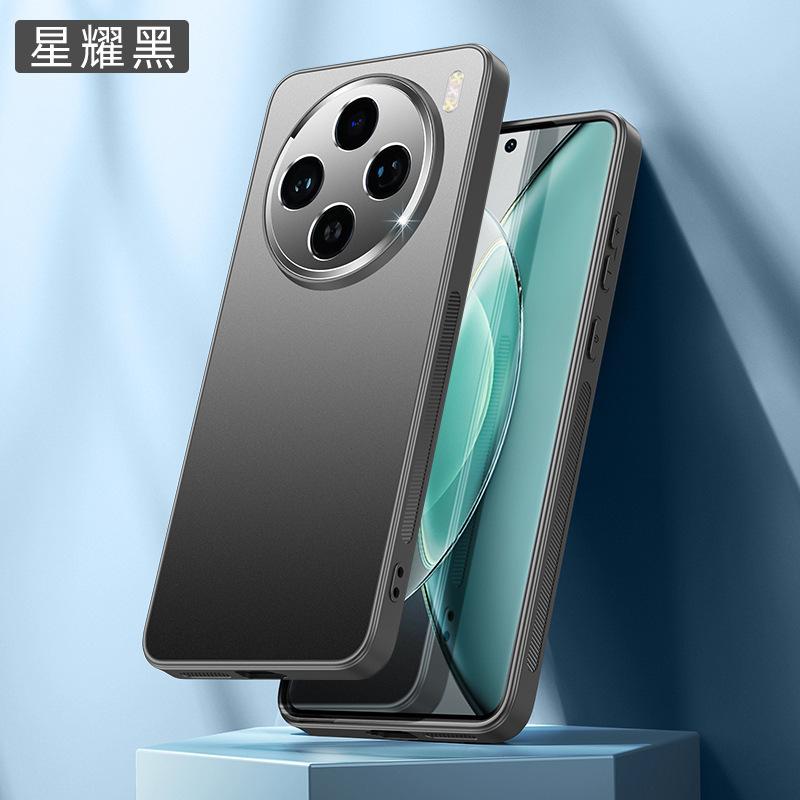 Подходит для матового чехла для мобильного телефона vivoX200Pro S19 двухцветный X100 металлический объектив 18 защитный чехол IQOONEO9