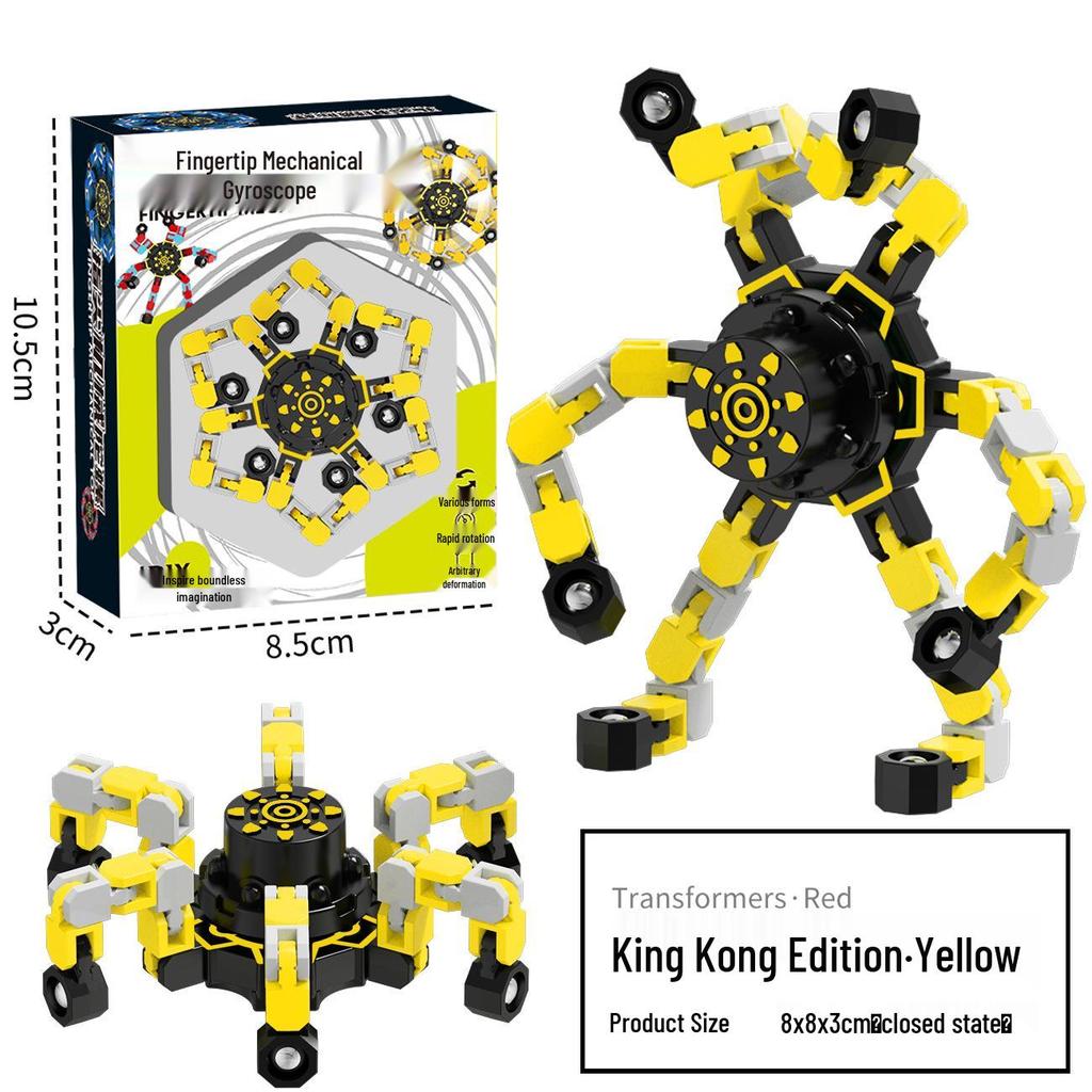 Деформируемая светящаяся игрушка-гироскоп: Образовательный механический фиджет для детей