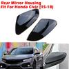 Rearview Mirror Housing Side Wing Mirror Cover Caps Original Buckle Fit For HONDA Civic 10th 2016 2017 2018 Car