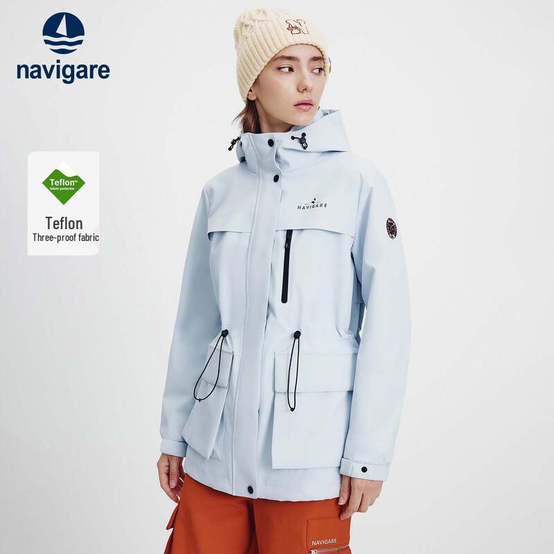 Navigare Women's Waterproof Fleece-Lined Outdoor Utility Jacket