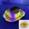 Four Color Led Light Up Western Cowboy Hat With Sequin Pattern For Party Cosplay Stage Performance